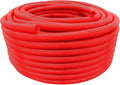 Flexible Polyethylene HDPE Non-Split Corrugated Wire Loom Tubing (Red, 3/4" Dia. x 100 ft)