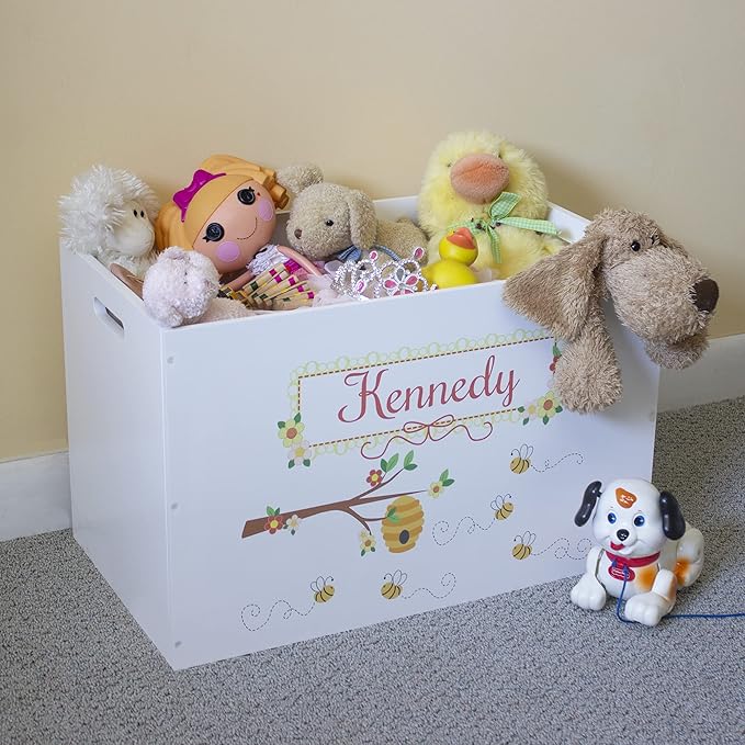 My Bambino Personalized Toy Storage Box and Bin Newborn Gift (Mermaid) | Personalized Kids Gift