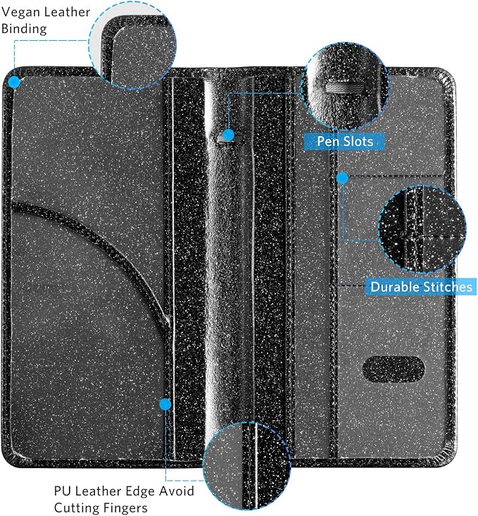 CoBak Car Registration and Insurance Holder | Vehicle Glove Box Organizer, Auto Truck Compartment Document Case with Magnetic Closure for Insurance & Driver License
