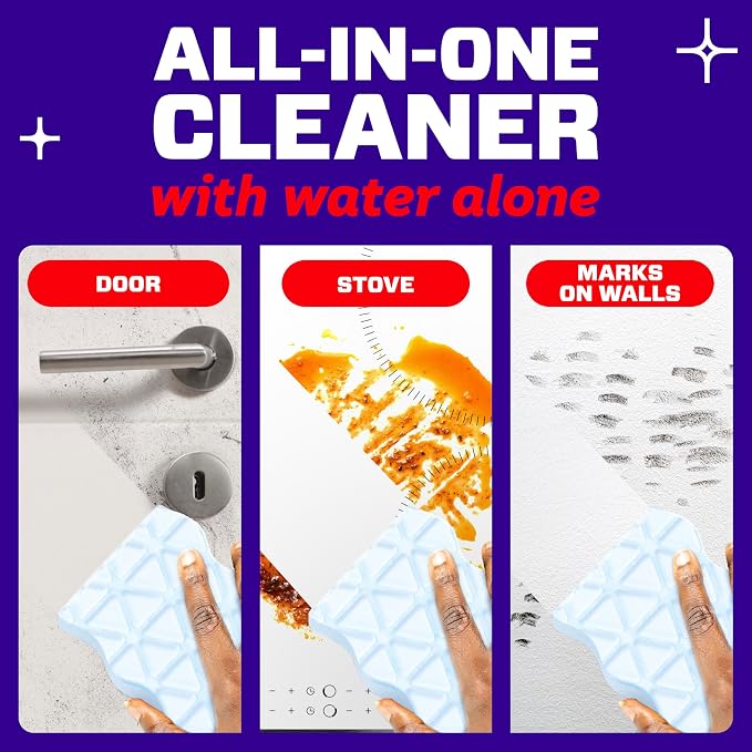 Mr. Clean Magic Eraser Sponge, All Purpose Cleaner, Cleaning Scrubber, Wall, Sneaker, Kitchen, Bathroom, Shower Cleaner, Cleaning Supplies, Melamine Sponge, Cleaning Pads, Extra Durable, 9ct