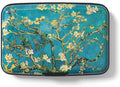 Credit Card Holder for Women, Small RFID Metal Credit Cards Wallets Cute Business Card Holder Pocket ID Case, Van Gogh Flower