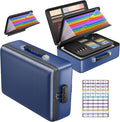 5200°F Fireproof Document Box, Hard-Shell,Fireproof Safe for Home Documents | Fire proof safe document box with lock,detachable accordion file organizer,waterproof digital improtant document organiser