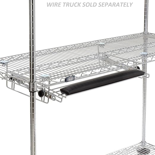 Nexel Wire Keyboard Drawer Shelf, Chrome Finish, 25¼"W x 15"D x 4¼"H