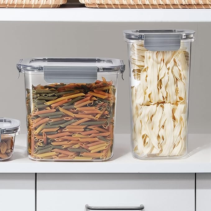 Oggi Clarity Leak-Proof Airtight Food Storage Container - Ultra clear, BPA free, Sealable Container with Lid, Ideal for kitchen storage, Kitchen Organization, Perfect Meal Prep Containers. 100oz/3lt