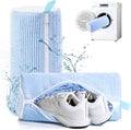 Aship Shoe Washing Machine Bag, Laundry Shoes Bag for Washer & Dryer - 2PC Reusable Shoe Cleaning Bag for Sneakers,Tennis Shoes, 360° Deep Cleaning With Self-locking Zipper for All Shoes Sizes - Blue