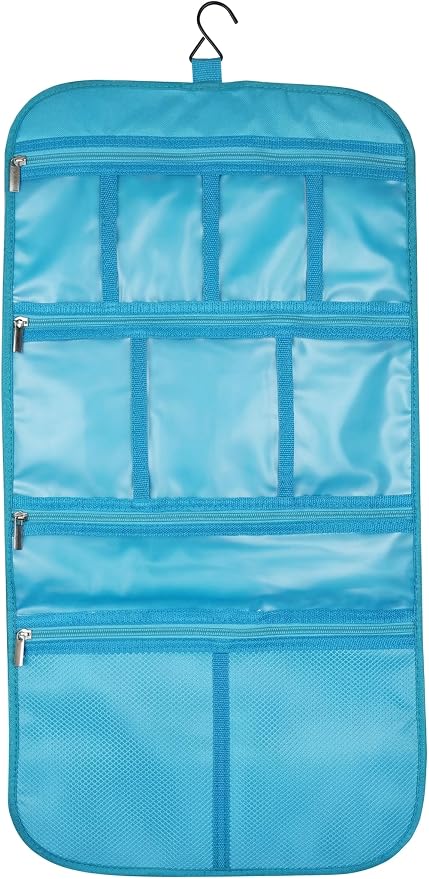 Freegrace Premium Hanging Toiletry Bag for Travel - Cosmetic, Jewelry, Toiletry, Makeup & Accessory Storage Organizer Bag, Large Size for Women & Men