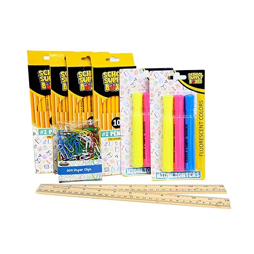 Mega Back to School Bundle | Pallet (36 Boxes) - 474 Pieces per Box | School Supply Boxes - Back to School Essentials | Includes All of Your Back to School Needs