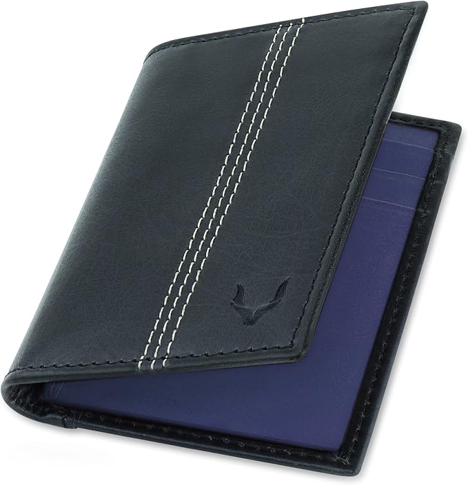 Minifold Men's Slim Leather Wallet with RFID Blocking Contactless Handmade, Minimalist and Slim, in Gift Box for Men