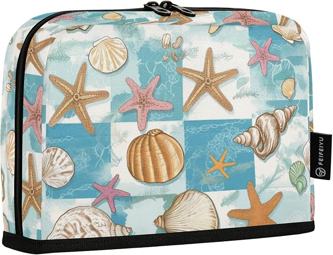 Wusikd Pencil Pouch Storage Pouch Seashells Pencil Case Large Capacity Desk Organizer Stationery Makeup Bag Marker Starfish Big Pen Case for Teen Boys Girls School Students