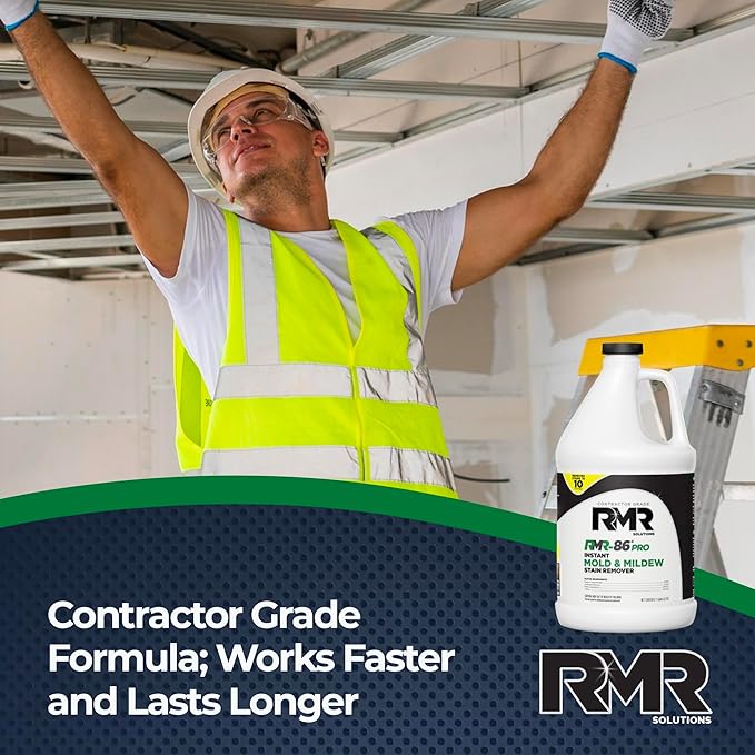 RMR-86 Pro Instant Mold Stain Remover and RMR-141 RTU Disinfectant Cleaner DIY Mold Remover Bundle