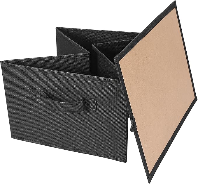 Collapsible Storage Bins, Foldable Organizers and Storage Baskets Cube Storage Bin for Bedroom Living Room, Black, 15.4x11.4x7.9inch, 4 Pack