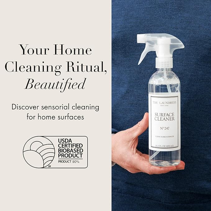 The Laundress Surface Cleaner, No. 247 Scented; Safe for Granite, Marble, Porcelain, & Wood; Bio-Based Ingredients; 15.5 Fl OZ