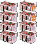 BlissTotes Moving Bags, 93L 8-Pack Storage Bags, Moving Box Heavy Duty Extra Large, Moving Totes with Zipper, Reinforced Handles & Tag Pocket, Boxes for Packaging Moving