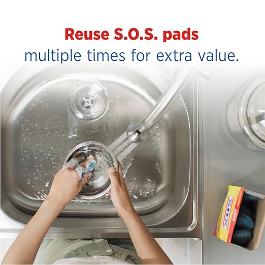 S.O.S. Steel Wool Soap Pads, 18 Count