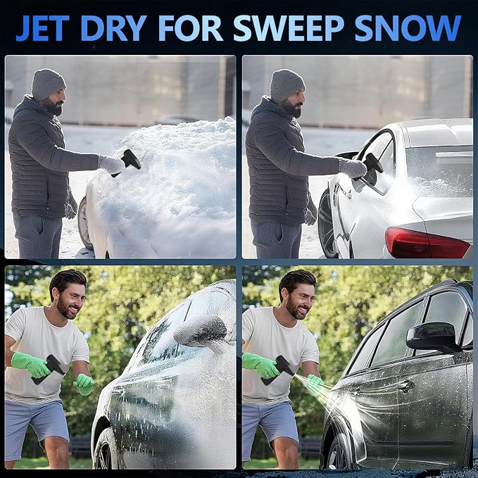 Ultra Powerful Compressed Air Duster - Electric Blower with 3-Speed Wind, Fast Charging, 130000RPM Motor - Ideal for Computers, Keyboards, Cars, and Home Cleaning