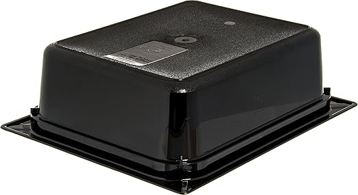 Carlisle FoodService Products CFS 10421B03 Universal High-Heat Half-Size Food Pan, 6.6 qt. Capacity, 12-3/4 x 10-3/8 x 4", Black (Case of 6)