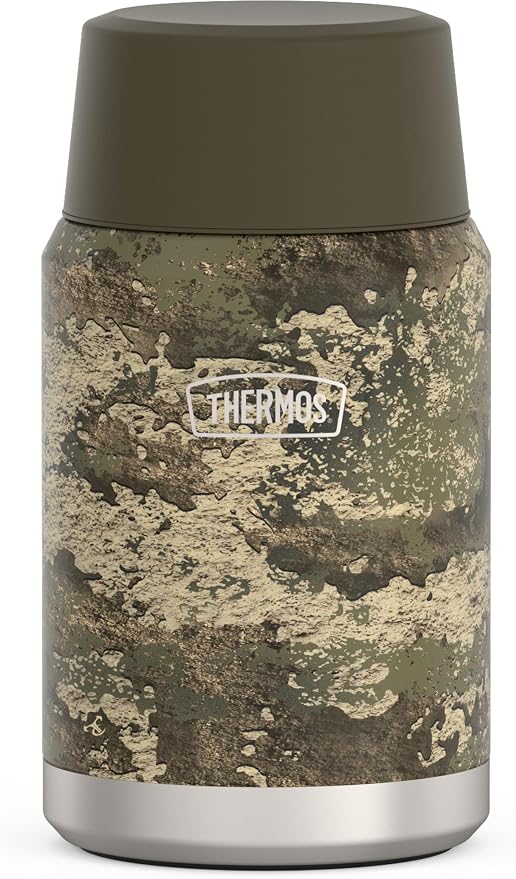 THERMOS, Stainless Steel Food Jar with Spoon, 24 Ounces, True Timber