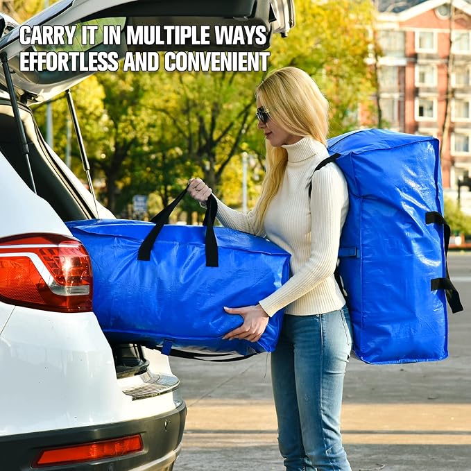 Moving Bags, Large Storage Bags Alternative to Moving Boxes, Moving Supplies for Packing, 10 Packs