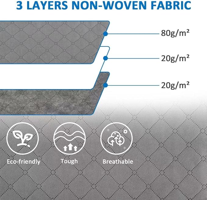 Amazon Basics Foldable Large Clothes Storage Bags with Clear Window & Carrying Handles, Closet Organizers, Zipper, 3-Pack, Gray