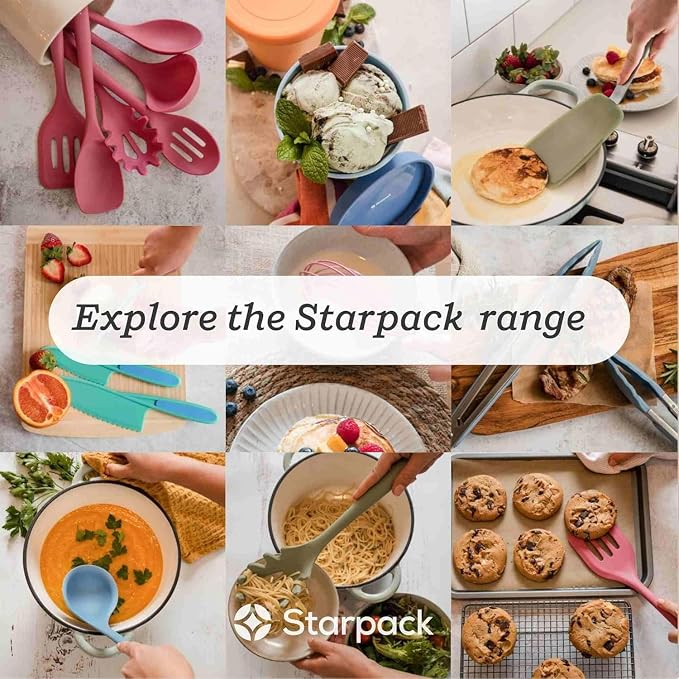 StarPack Freeze The Day Homemade Ice Cream Containers (2-Pack, 1 Quart) - Airtight Silicone Lids, BPA-Free Reusable Freezer Tubs with Dry Erase Pen and Labels - Stackable, Sage Green and Pink