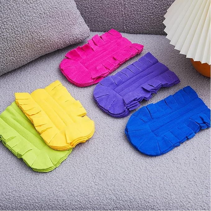 WRINGKIT 15 Pieces Reusable Duster Refill, 360° Heavy Duty Fleece Duster Pads Refills, Washable Hand Dusters Pads for Cleaning Ceiling, Fan Hardwoods Window Kitchen Floor