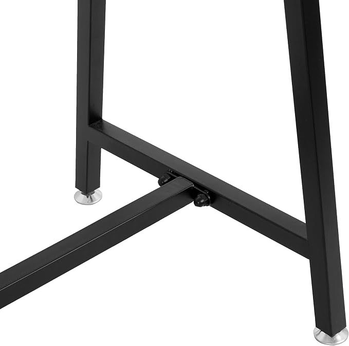 MyGift 47 Inch Black Metal A-Frame Clothing Rack Heavy Duty Wardrobe Stand | Industrial A-Frame Design, Commercial Grade Construction, Freestanding Storage, Retail Display, Bedroom Organization
