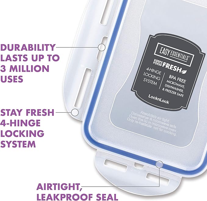 Lock & Lock Assorted Food Storage Container Set (6-Piece)
