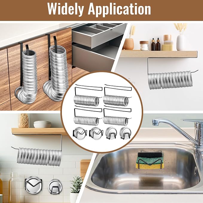 Dreyoo Mason Jar Lid Organizer, Canning Jar Lids Holder & Canning Rings Holder, Suitable for Regular and Wide Mouth Space Saving Tumbler Organizer for Easy Cleaning and Drainage (Black,8 Pack)
