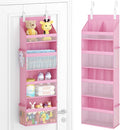 Lifewit Hanging Shelves with Transparent Pockets for Stuffed Toys for Children's Room