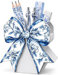 Tenceur Chinoiserie bow Pencil Holder for Desk Large Capacity Bow Wood Pen Holder Coquette Desk Organizer Cute Teacher Office Decor Makeup Brush School Supplies Back to School Gift for Girls Women