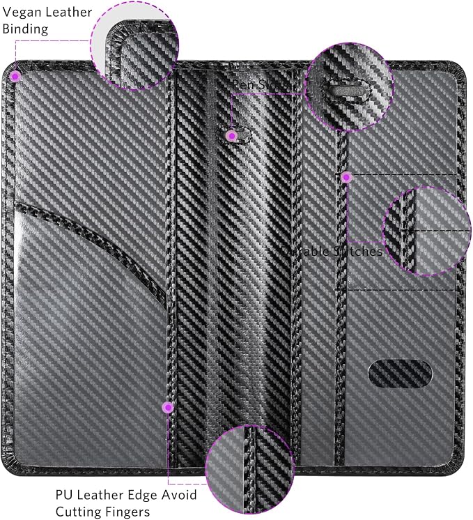 CoBak Car Registration and Insurance Holder | Vehicle Glove Box Organizer, Auto Truck Compartment Document Case with Magnetic Closure for Insurance & Driver License