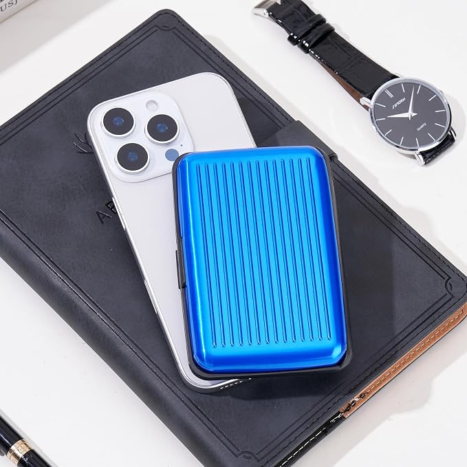 Women Credit Cards Holder,RFID Blocking Protection Aluminum Metal Wallet for Men Women Business Card Holder