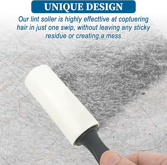 8Pcs Mini Lint Roller Travel Size, Mini Lint Roller for Portable Travel | Lint Bursh Rollers for Purse Pet Clothes, Cat Hair Extra Sticky Clothes Removal Tool for Bags Furniture 5.9×1.1In
