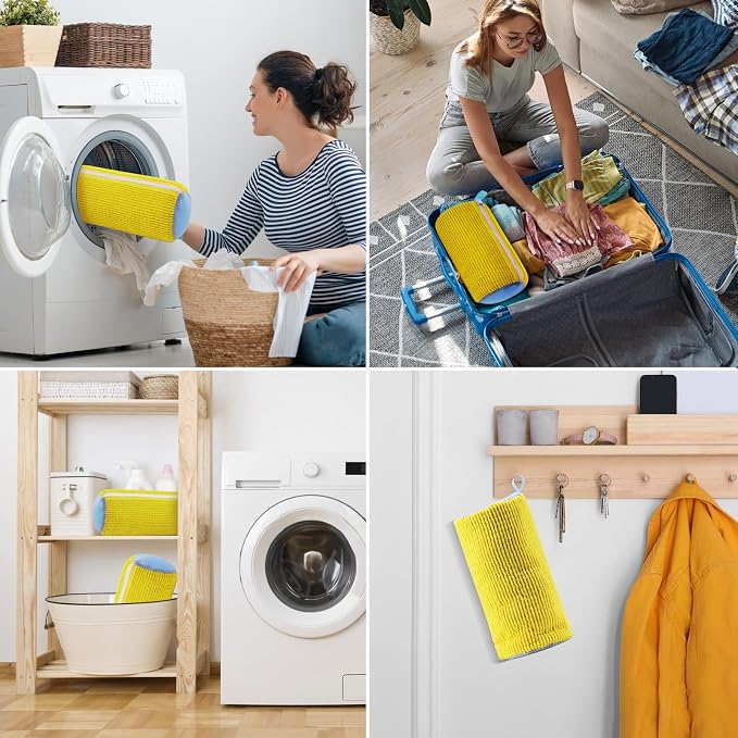 Aship Shoe Washing Machine Bag 2PC - Heavy-Duty Laundry Shoe Bag for Washer & Dryer, Restores Sneakers to Brand New, Noise-Reducing, Reusable Shoe Cleaning Bag for Sneakers/Running Shoes