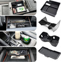 GZSH 4 Set Organizer for Nissan Frontier 2022-2026 (S/SV/Pro-X/Pro-4X/SL) | Center Console Organizer Tray Front Console Shelf Armrest Storage Box Cup Holder for Nissan Frontier 2022+