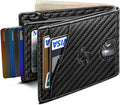Wallet for Men, Slim Pop Up Card Holder with RFID Blocking, Minimalist Bifold Wallet with 9 Card Slots, ID Window and Cash Pocket, Metal Flip Case with Magnetic Closure, Gift Box