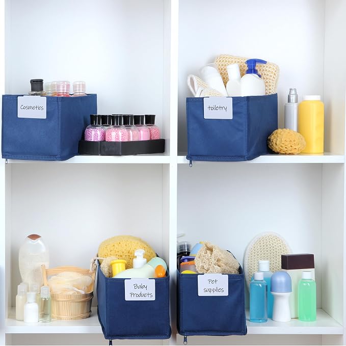 Mr. Pen- Basket Labels Clip On Set | 30 pcs Clip On Labels for Storage Bins with 2 Black Markers, Basket Tags, Easy to Clean