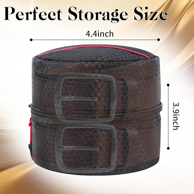 Belt Organizer Case,Travel Belt Storage Holder for Closet Drawer,Display Case for Belts,Ties,Portable Container Storage Holder,Height 3.9inch(Bag Only)