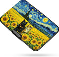 Credit Card Holder RFID Aluminum card case Cat Flowers mini Wallet Women | ABS Business ID Case,Hard Case Large Capacity 6 Slots, Waterproof Durable ，Secure Closure Slim Small Credit Card Protector