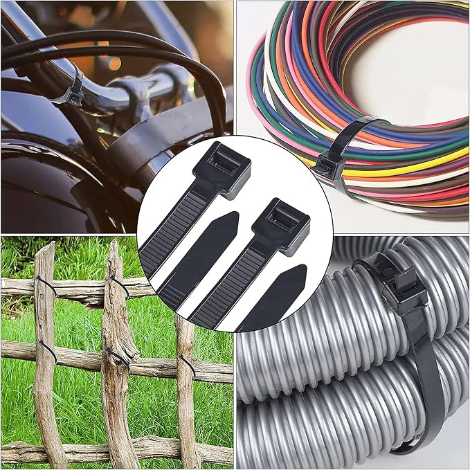 Long Zip Ties Heavy Duty 30 inch, Large Cable Ties with 200 lbs Tensile Strength, Big Plastic Wire Ties, Black Extra Long Tie Wraps,Industrial Sturdy Large Cable Wire Ties 28 Pack, by MDCG
