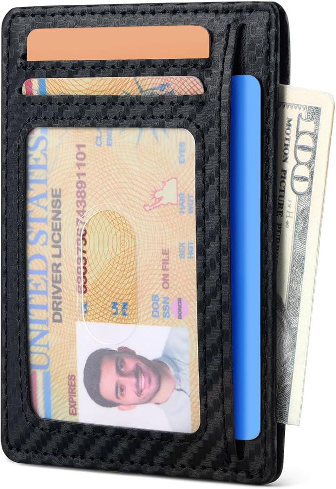Espera Slim Minimalist Front Pocket Wallet for Men, RFID Blocking Credit Card Holder, Thin Travel ID Card Case, Gifts for Men