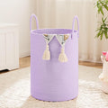 Artfeel Laundry Basket,Woven Cotton Rope Laundry Hamper,60L for Decorative Storage of Dirty Clothes,Toys and Blankets in Bathroom,Baby Room and Living Room