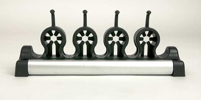 Casabella Grook 13.5" Wall-Mount Broom and Mop Holder, Medium