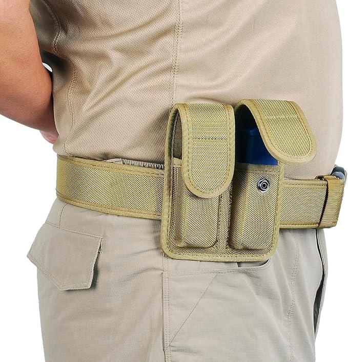 Molded Double Mag Pouch Holster with Double and Single Stack Magazines .380, 9mm & 40 Cal for S&W M&P Ruger Glock Walther H&K