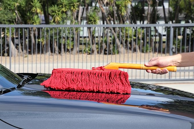 California Car Duster 2-Piece Detailing Combo Kit with Wood Handles 66442
