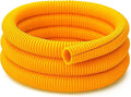 Electriduct Split Wire Loom Tubing Polyethylene Corrugated Flexible Conduit - 2" Nominal Size - 50 Feet - Yellow