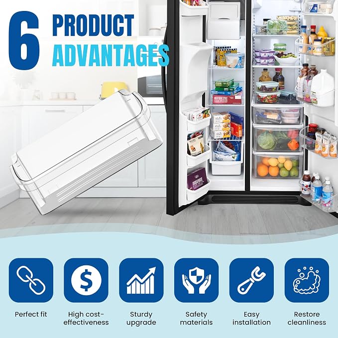 AMI PARTS 240324502 Refrigerator Door Bin Shelf | Compatible with cro-sley,frigi-daire,ken-more Replace 844402,AP2549806,PS429767,EAP429767