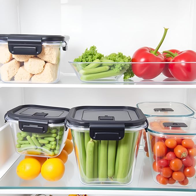 H.JSS WDJS 32oz Square Glass Food Storage Containers with Lids, 4 Cup Glass Soup Containers, Heat-Resistant BPA free Square Meal Prep Bowls for Microwave, Freezer, Dishwasher safe (4Packs)