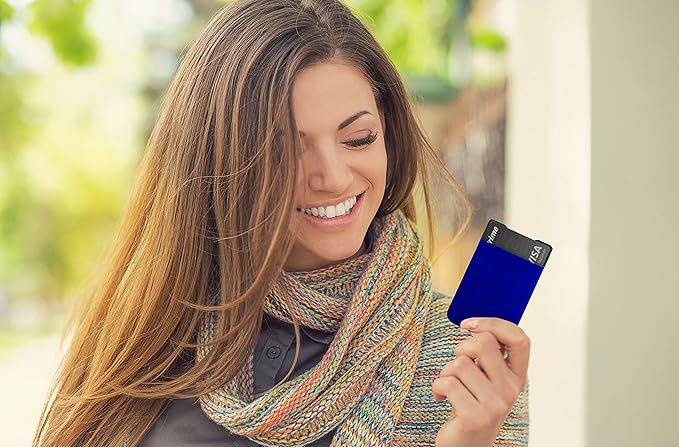Modern Carry Ultra Thin Wallet for Men & Women, Single Pocket or 2 Slot Options, Slim Stretch Fabric Minimalist Front Pocket Card Holder