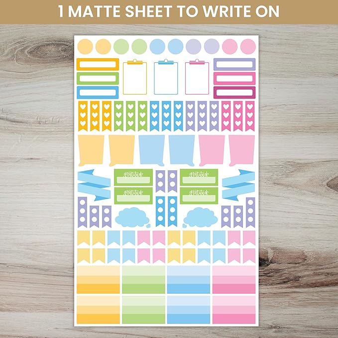 Bloom Daily Planners Newly Improved Classic Planner Sticker Sheets - Variety Sticker Pack for Decorating, Planning, Scrapbooking, etc. - 708 Stickers Per Pack!